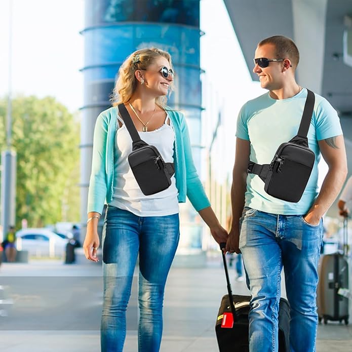 Mini Sling Bag for Men Crossbody,Small Chest Bag Casual Trendy Waterproof Lightweight Phone Crossover Daypack
