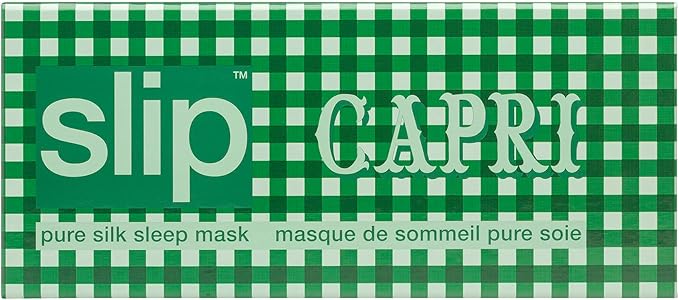 slip Pure Silk Sleep Mask - 100% Pure 22 Momme Mulberry Silk Eye Mask - Comfortable Sleeping Mask with Elastic Band, Capri