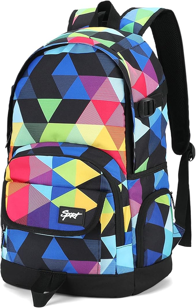 rickyh style School Backpack Travel Bag for Men & Women Lightweight College Back Pack with Laptop Compartmen