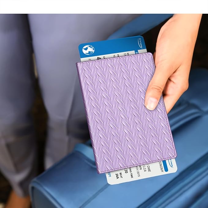 FINTIE Passport Holder, Slim Travel Wallet RFID Blocking Card Case Cover Passport Cover Protector Essentials with Credit Card Slots for Women/Men | Slim, RFID Blocking, Card Case Cover, Essentials, Credit Card Slots