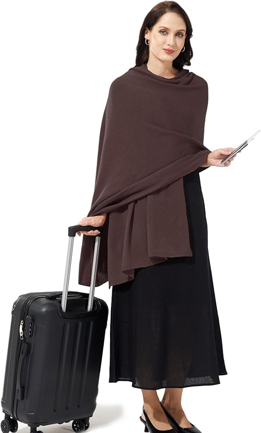 Soft Cashmere Blend Wrap Chic Scarf Stole for Women Wayfarer Travel Extra Large 87"x28"