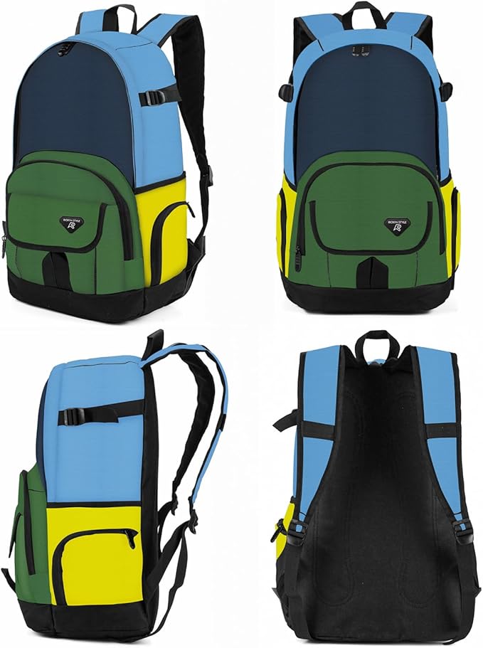 rickyh style School Backpack Travel Bag for Men & Women Lightweight College Back Pack with Laptop Compartmen
