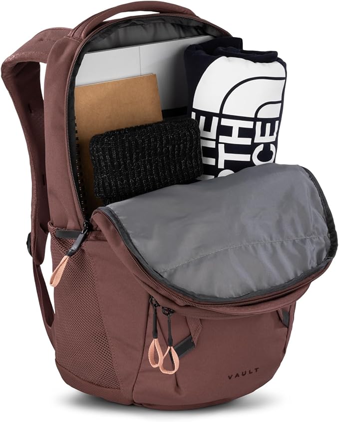 The North Face Women's Vault Everyday Laptop Backpack - PFAS Free, Marron Purple/Pink Clay, One Size