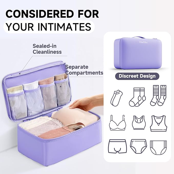 11 Set Packing Cubes for Travel, Gifts for Women Mom Kids,TSA Approved Bags for Makeup, Cosmetic, Toiletry, Suitcase Organizers for Checked Luggage, Cruise Essentials,Airplane Accessories, Lavender