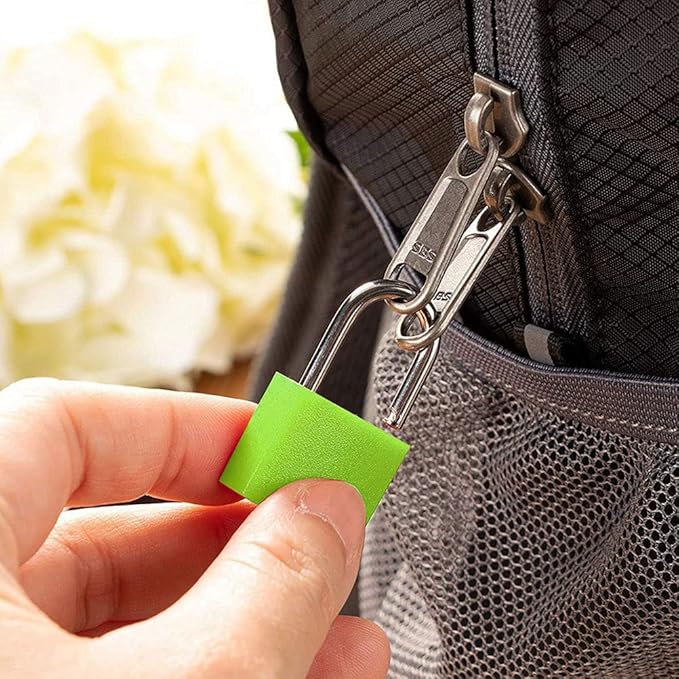 8 Pcs Luggage Locks with Keys, Locker Lock Small Luggage Padlocks, Suitcase Locks Metal Keyed Padlock for School Gym 8X Multicolor