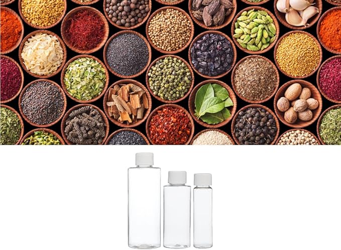 Cadet Home Solutions USA-Made Refillable Bottles (Plastic Screw-Top 3pack 4oz-2oz-1oz)