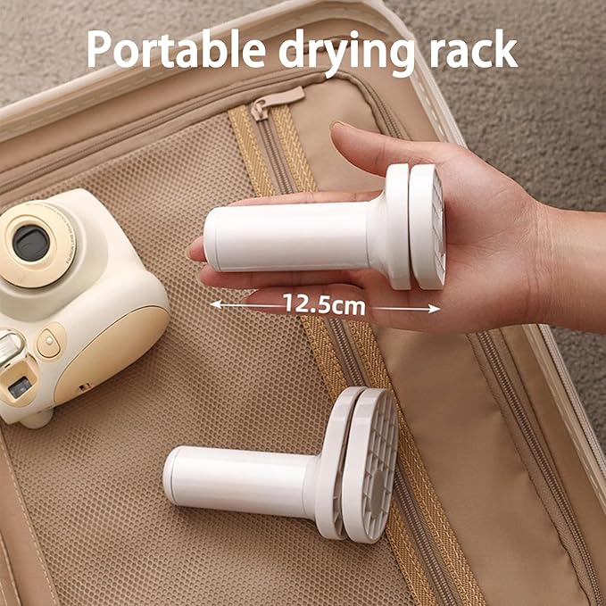 2 Pack travel drying rack for clothes,portable over the door drying rack for clothes,portable hanging rack,folding small tendero de ropa suitable for travel, cruise ships, rvs, dormitories, and hotels