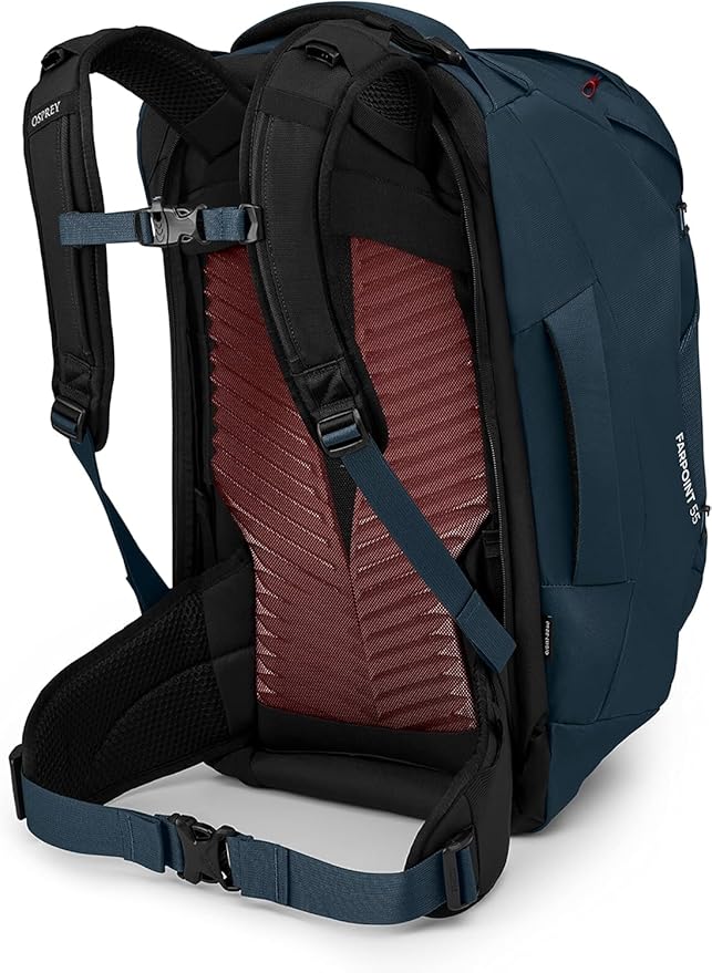 Osprey Farpoint 55L Men's Travel Backpack, Muted Space Blue