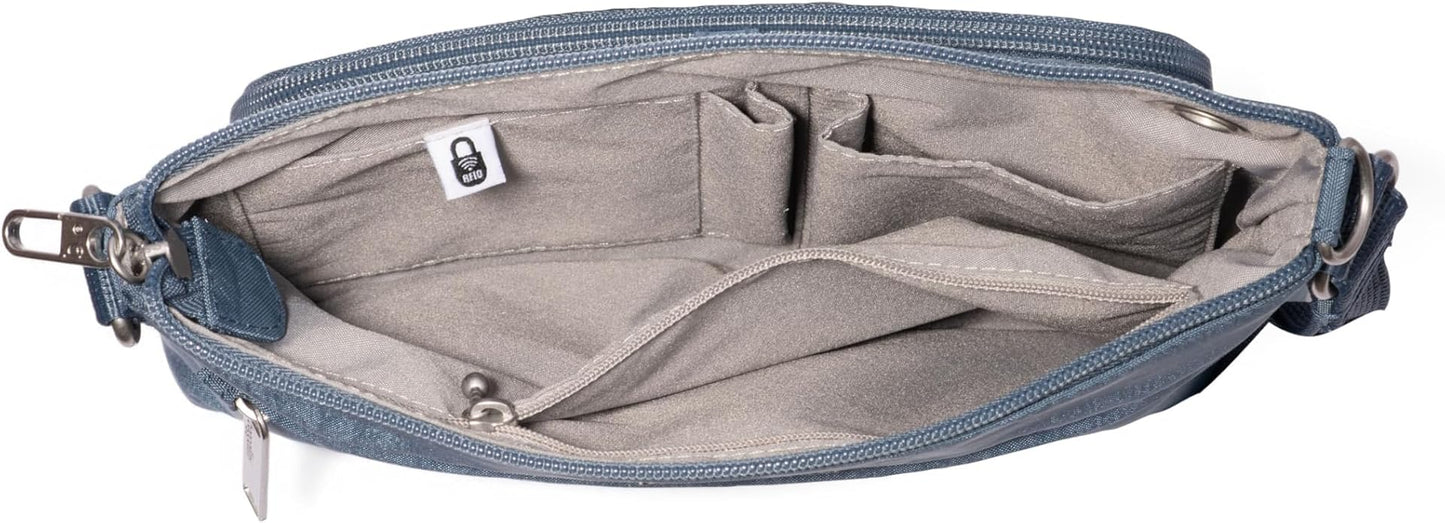 Baggallini womens Securtex Anti-theft Memento Crossbody Bag