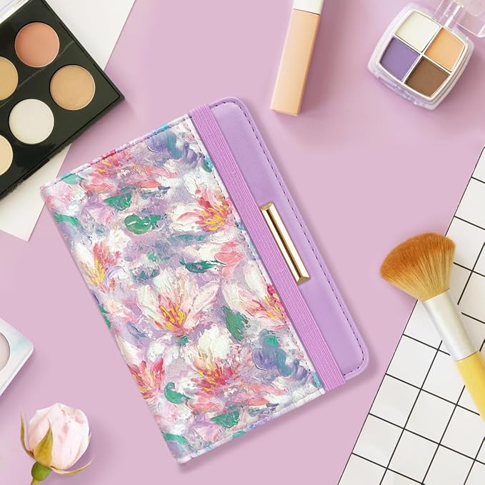 Passport Holder Cover,Traveling Passport Case Cute Passport Wallet for Women,Spring Garden