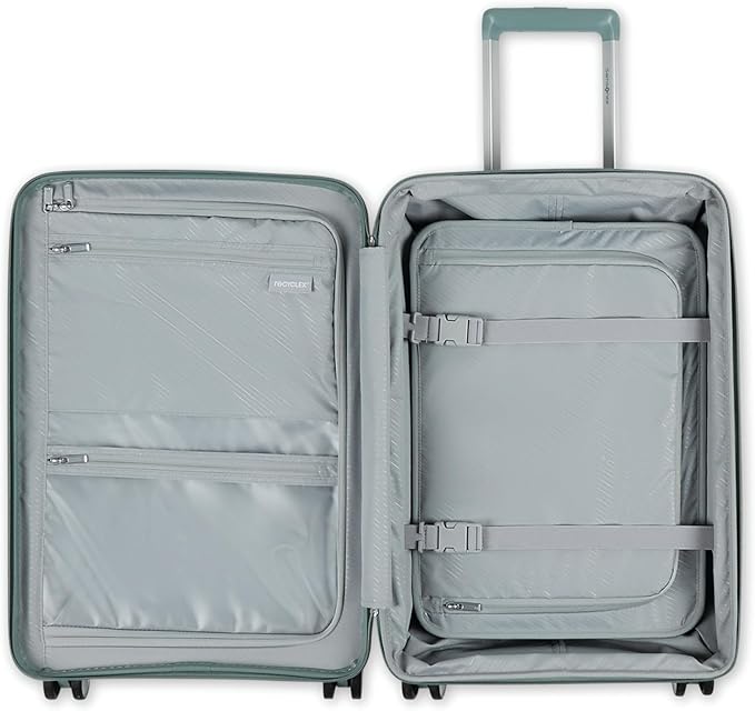 Samsonite Elevation Plus - Carry-On Hardside Luggage with QuickEntry™ Front Compartment - Scratch Resistant Polypropylene Shell, AirTag Holder, TSA Lock, Airline Approved- Cypress Green