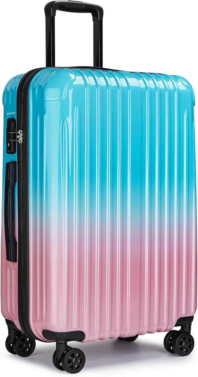Carry on 20inch Luggage with Spinner Wheels, Lightweight PC+ABS Hard Shell Suitcases, Expandbale Storage & TSA Aprovel Lock