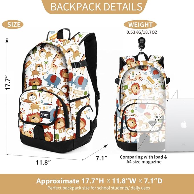 rickyh style School Backpack Travel Bag for Men & Women Lightweight College Back Pack with Laptop Compartmen