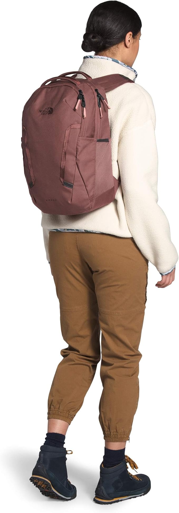 The North Face Women's Vault Everyday Laptop Backpack - PFAS Free, Marron Purple/Pink Clay, One Size