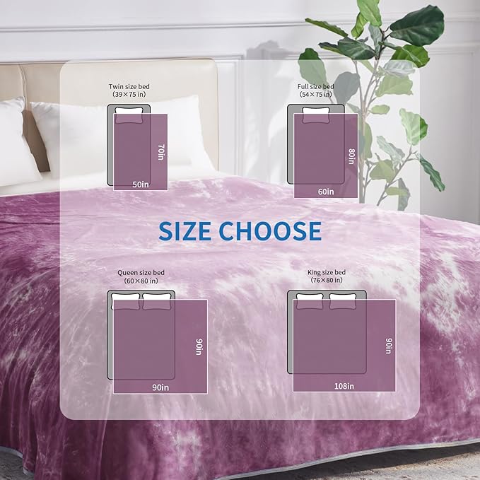 Guohaoi Cooling Blanket for HotSleepers - Arc-Chill Q-Max >0.5 Cool Fiber, 100% Oeko-Tex Certified, Summer Lightweight Throw Blanket, Absorbs Heat to Keep Body Cool for Night Sweats(50x70 Purple)