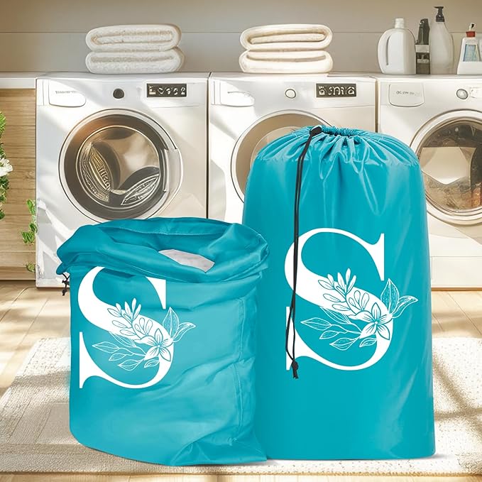 Sylfairy 2 Pack Extra Large Travel Laundry Bag, Dirty Clothes Organizer with Drawstring,Heavy Duty Travel Laundry Bags