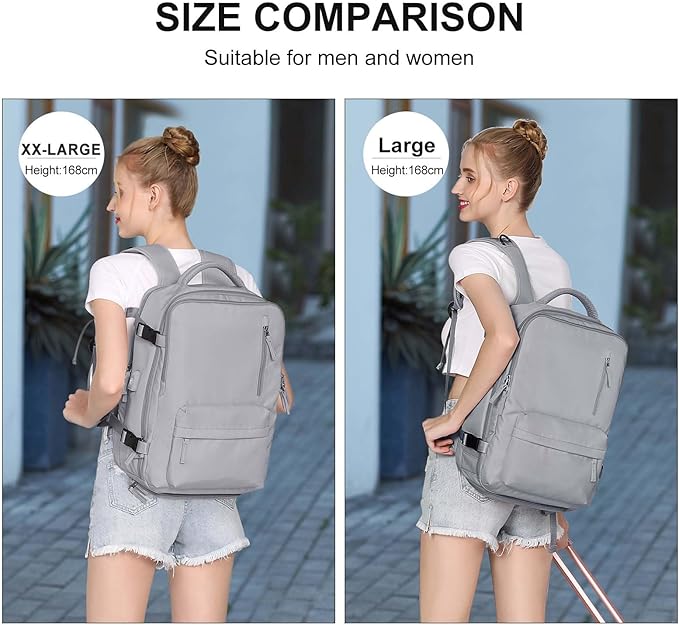 WONHOX Large Travel Backpack Carry on Flight Approved Laptop Work Business Backpack for Women Men Mochila de Viaje