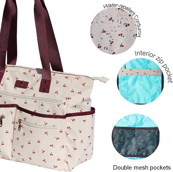Weekender Bag Carry On Bag Overnight Tote Travel Duffle with 13 Pockets for Travel,Work，Gym,Beach,Teacher,Nurse