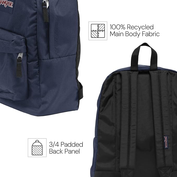 JanSport SuperBreak One Backpack - Durable, Lightweight Bookbag with 1 Main Compartment, Front Utility Pocket with Built-in Organizer - Premium Backpack, Cyberspace Galaxy