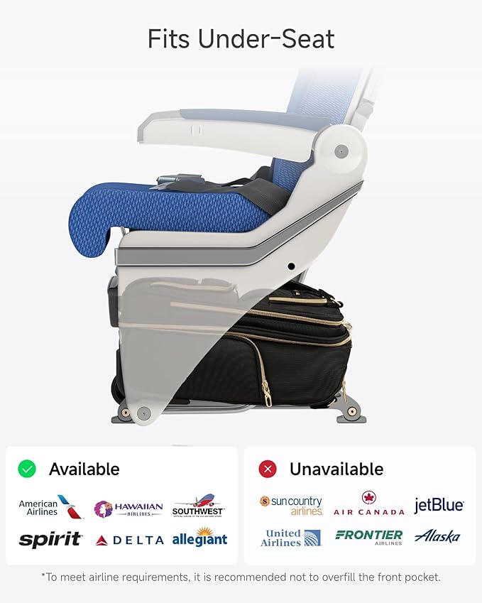 LUGGEX Underseat Carry On Luggage with Wheels, UDK Stylish Lightweight Under Seat Luggage, Soft Sided Personal Item Suitcase for Short Trip (UX-Core, Grey Pink, 16 Inch)