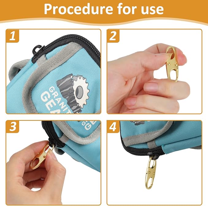 Phinus Lock Combo, Total 21PCS Clips Anti-Theft, S Shaped Zipper Locks, Locks Anti-Theft for Luggage, Clothing, Backpacks, Boots, Purses, Travel Outdoor Sports - Gold