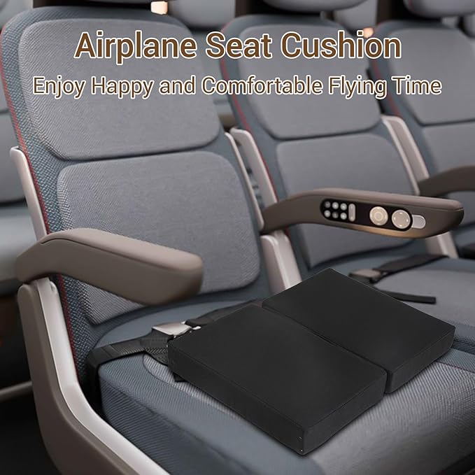 Multi-Functional Stadium Seat Cushions 2 Pack, Waterproof Oxford Filled with High Resilence Sponge, for Any Outdoor Events Use (Black - Foldable)