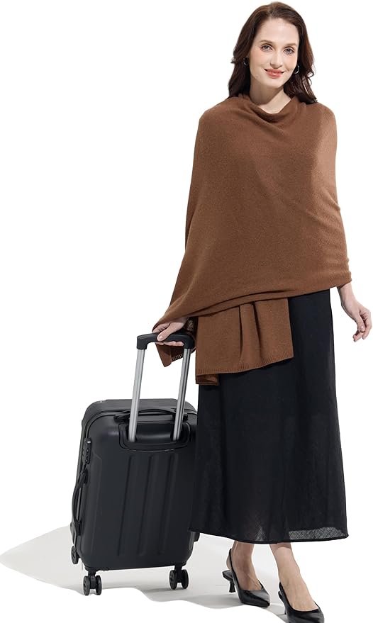 Soft Cashmere Blend Wrap Chic Scarf Stole for Women Wayfarer Travel Extra Large 87"x28"