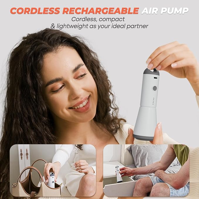 Travel Vacuum Seal Bags, 8 Pack 34" Vacuum Storage Bags with Rechargeable Cordless Pump Compression Packing for Clothing Clothes Blanket Bedding, Space Saver for Suitcase Luggage