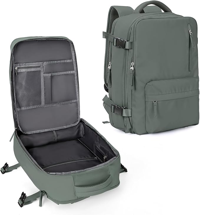 WONHOX Large Travel Backpack Carry on Flight Approved Laptop Work Business Backpack for Women Men Mochila de Viaje