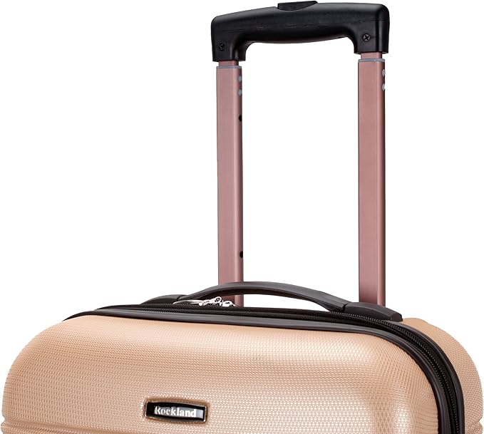 Rockland Melbourne Hardside Expandable Spinner Wheel Luggage, Champagne, Carry-On 20-Inch