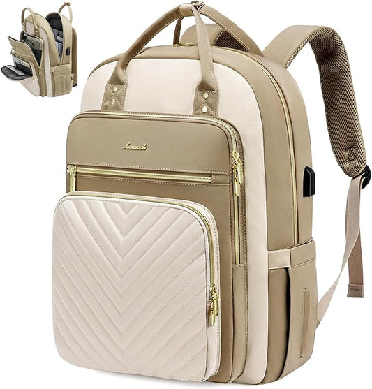 LOVEVOOK 17.3 Inch Laptop Backpack for Women,Fashion Work Travel Backpack,Waterproof Day Pack Purse for Teacher Nurse