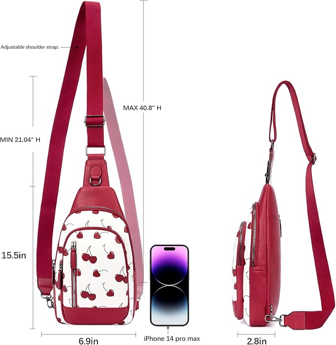 CLUCI Crossbody Bags for Women Men,Leather Sling Bag Cross Body Backpack for Woman Gifts for Women Birthday Unique