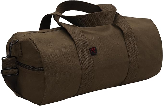 Rothco Heavy-Duty Canvas Shoulder Duffle Bag - Rugged Travel Gym Gear Equipment Bag