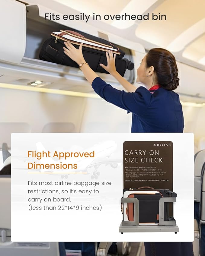 LOVEVOOK 4 Pcs Carry On Luggage 22x14x9 Airline Approved 20 Inch Underseat Carry on Suitcase for Women Men Softside Travel Luggage with Spinner Wheels and TSA Lock