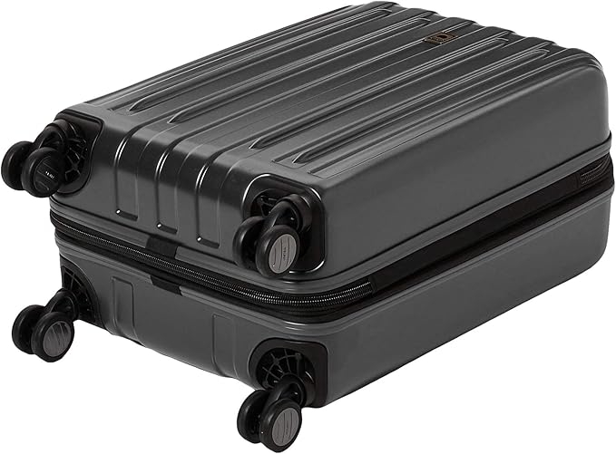 DELSEY PARIS Titanium Hardside Expandable Luggage with Spinner Wheels Carry-On Luggage, Graphite, Carry-On 21 Inch