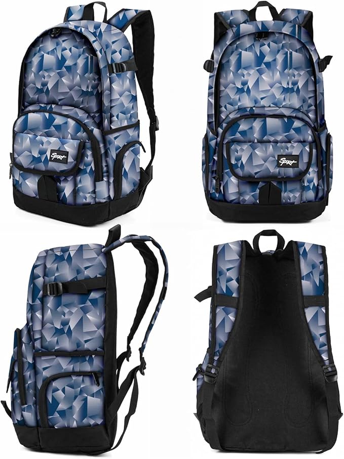 rickyh style School Backpack Travel Bag for Men & Women Lightweight College Back Pack with Laptop Compartmen