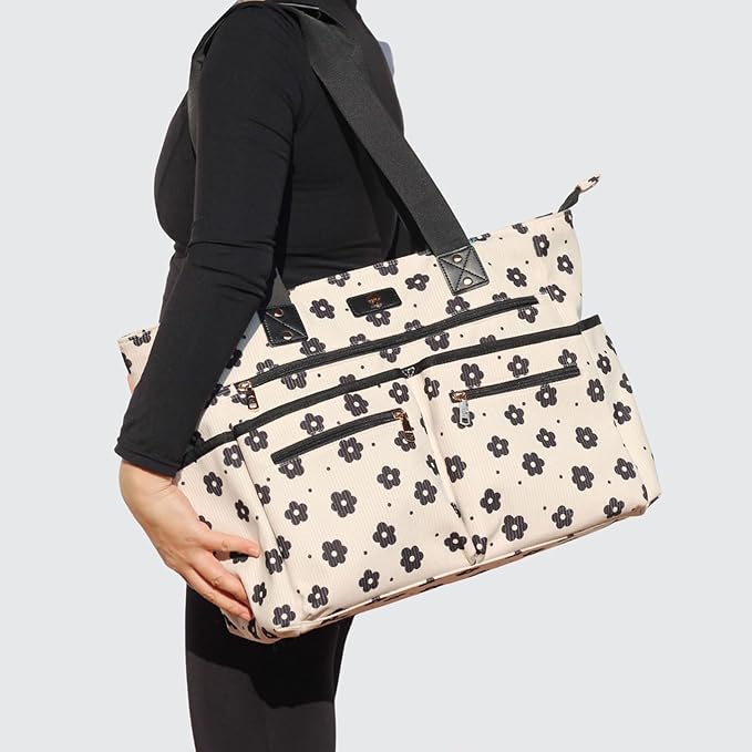 Weekender Bag Carry On Bag Overnight Tote Travel Duffle with 13 Pockets for Travel,Work，Gym,Beach,Teacher,Nurse