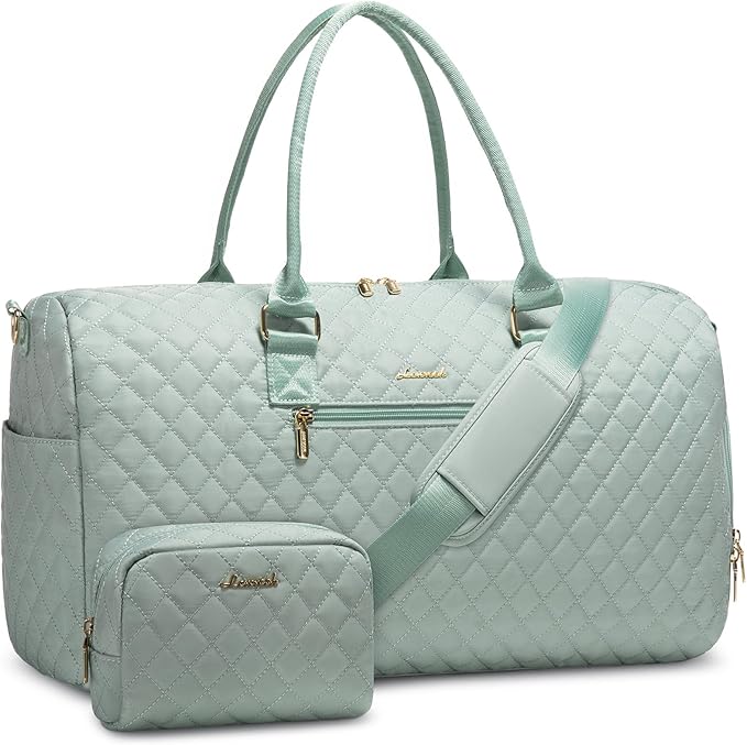LOVEVOOK Travel Weekender with Toiletry Bag, Overnight Carry-On, Gym with Shoe Compartment & Wet Pocket, Mommy Hospital Bag