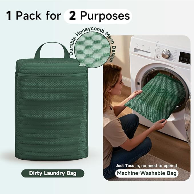 11 Set / 9 Set Packing Cubes for Travel,Gifts for Women Mom Kids,TSA Approved Bags for Makeup, Cosmetic, Toiletry, Organizers for Suitcase Carry On,Cruise Essentials Airplane Accessories,Dark Green