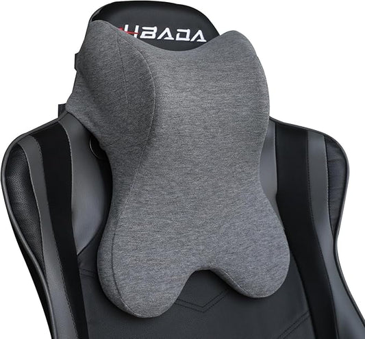 Car Neck Pillow for Driving Gaming Chair Headrest Pillow Office Chair Neck Pillow Ergonomic Design Double Straps Design Suitable for Different Heights
