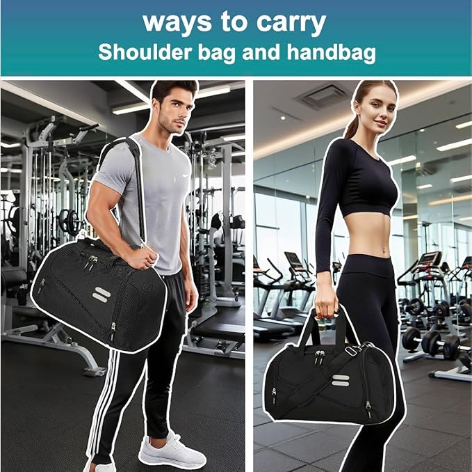 Urbanstand Gym Bag for Men & Women - 30L Duffel Bag with Shoe Compartment, Weekender Water Resistant Duffle Bag for Travel, Sports, Fitness & Workouts, Medium