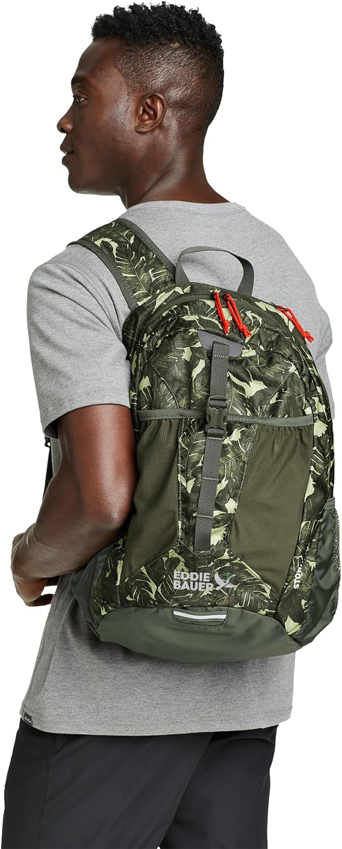 Eddie Bauer Stowaway Packable Backpack | Travel | Outdoor | Lightweight | Foldable | Durable | Ripstop Polyester | 30L - Field Gold