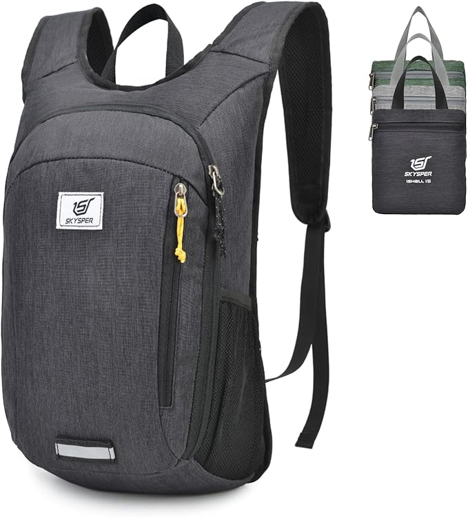 SKYSPER Small Daypack 10L/15L/20L Hiking Backpack Packable Lightweight Travel Day Pack for Women Men