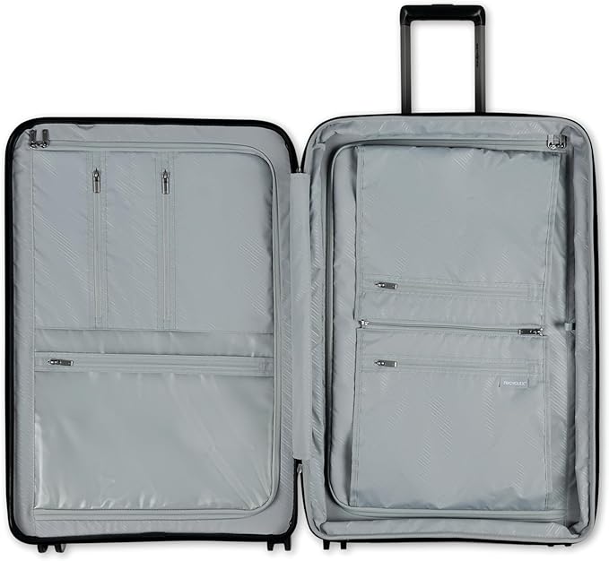 Samsonite Elevation Plus - Large Hardside Luggage - Scratch Resistant Polypropylene Shell, RightHeight™ Adjustable Handle, Integrated AirTag Holder, TSA Lock, WetPak™ Compartment - Triple Black