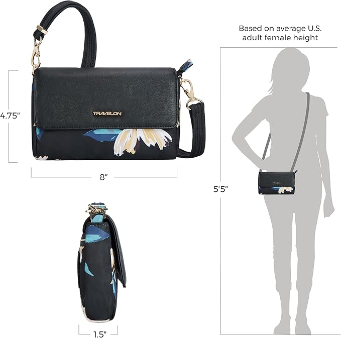 Travelon Anti-Theft Addison Convertible Crossbody/Belt Bag