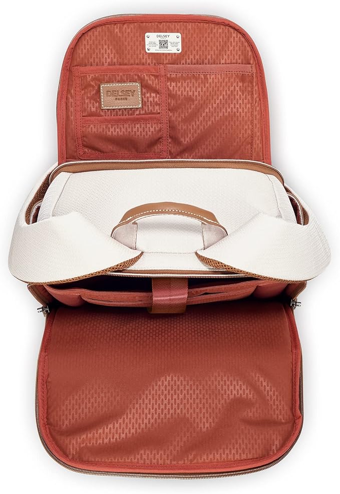 DELSEY PARIS Chatelet Air 2.0 Hardside Luggage with Spinner Wheels, Angora, 2 Piece Set, (20/Backpack)