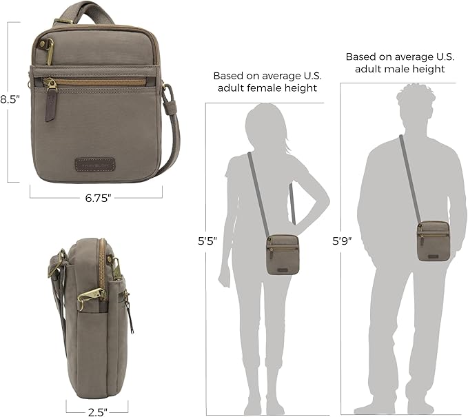 Travelon Anti-theft Courier Small N/S Slim