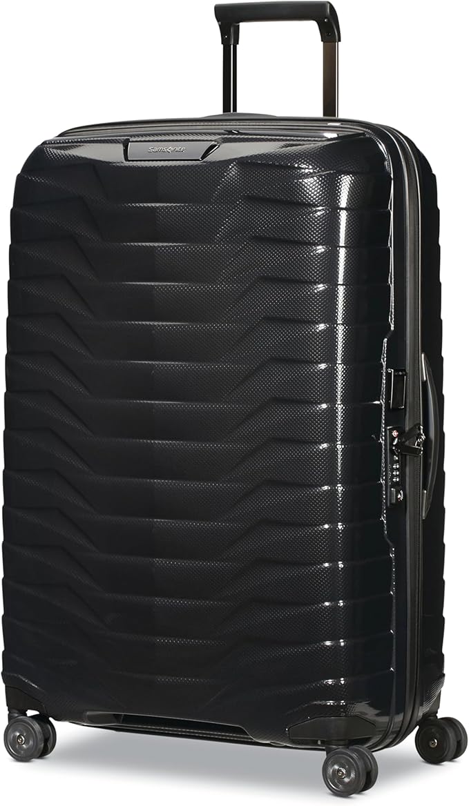Samsonite Proxis Large Hardside Luggage with Dual Spinner Wheels - Innovative Roxkin™ Lightweight Shell With Ultimate Durability- Includes TSA Lock, Ergonomic Telescoping Handle - Black