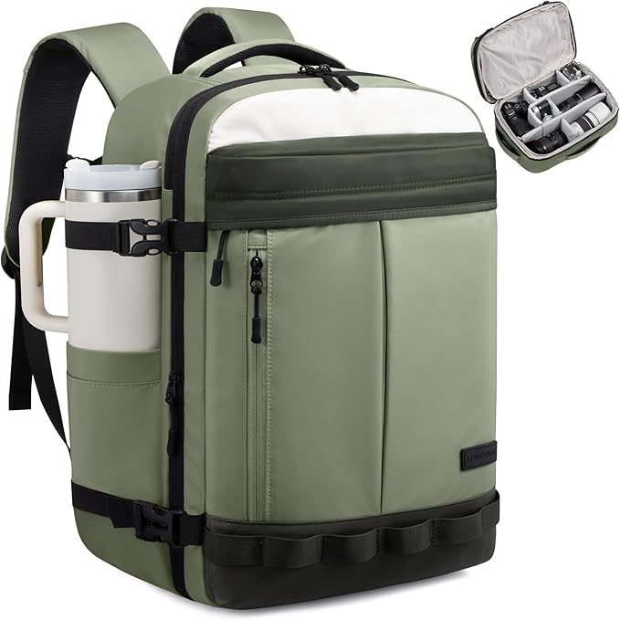 LOVEVOOK Camera Bag Backpack for Photographers, Professional DSLR, SLR & Mirrorless Camera Case, Carry On Personal Item Bags for Women Men, TSA 40L Travel Essentials Compatible with Canon/Nikon/Sony