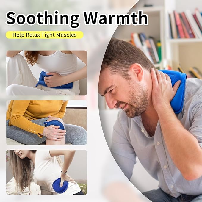 Small Microwave Heating Pad Rice Hot Pack with Moist Warm Compress Packs Microwavable for Relaxing Warmth Reusable Bean Bag Compresas Calientes Scented and Unscented Pack of 4